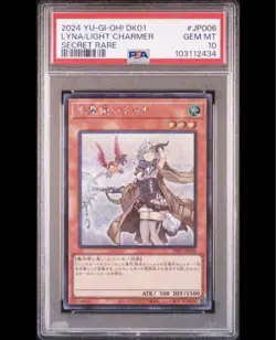 YuGiOh Lyna the Light Charmer PSA10 DK01 Alt Art Secret Rare Japan - Image 2