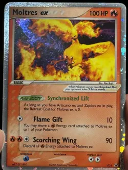Moltres ex #031 Black Star Nintendo Promo Holo Rare Vintage Pokemon Card 2005 - Image 2