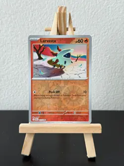 Larvesta #015/086 Reverse Holo - Black Bolt Pokemon TCG Card NM/M - Image 1