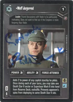 Star Wars CCG - Michael Pennington (Moff Jerjerrod) - signed card - autograph - Image 1