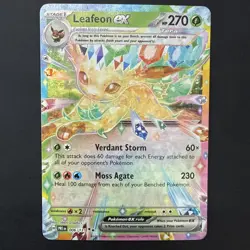 Pokemon TCG Prismatic Evolutions Leafeon EX Card 006/131 - Image 1
