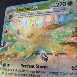 Pokemon TCG Prismatic Evolutions Leafeon EX Card 006/131 - Image 2