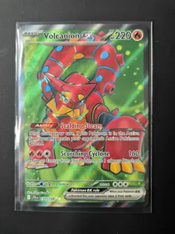 Pokemon TCG Journey Together Volcanion EX Full Art Holo Card 171/159 - Image 1