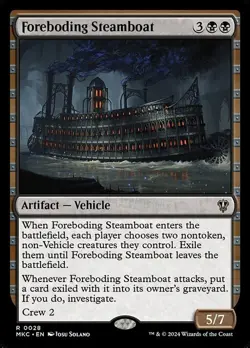 Foreboding Steamboat ~ Commander: Murders at Karlov Manor [ NM ] [ Magic MTG ] - Image 1
