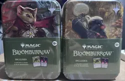 Lot of 2 Magic The Gathering Bloomburrow Tins MTG Packs Factory Sealed New - Image 1