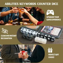 48 Pieces Abilities Keywords Counter Dice MTG Dice 1/+1 Counters Bulk Creature S - Image 5