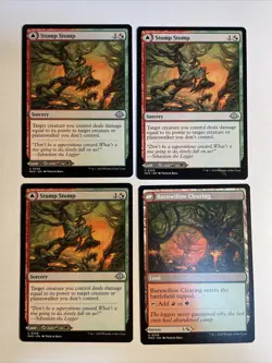4x Mtg Modern Horizons 3 Stump Stomp NM/M Magic The Gathering - Image 1