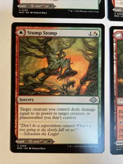 4x Mtg Modern Horizons 3 Stump Stomp NM/M Magic The Gathering - Image 2