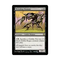 WOTC MtG Morningtide Weirding Shaman (R) (Foil) EX - Image 1