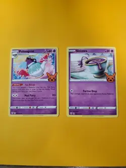 2020 Pokemon Trick Or Trade Sinistea and Polteageist Trading Cards - Image 1