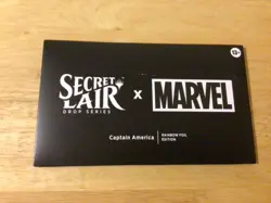 Secret Lair Marvel's Rainbow FOIL Edition MTG SHIPS NOW Sealed Captain Ameri - Image 1