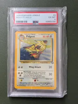 PSA 6 EX/MT Pidgeot Pokemon 8/64 Jungle Holo ENG - Image 2