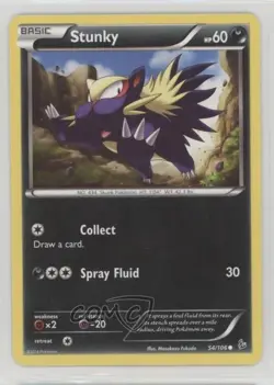 Stunky Pokemon XY Flashfire #54 1bu3 - Image 1