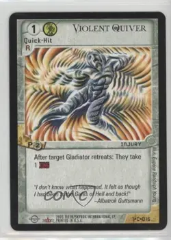 2003 Ophidian 2350 Collectible Card Game Violent Quiver #1-C-016 k0w - Image 1