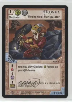 2003 Ophidian 2350 Collectible Card Game H'Ronka #1-C-222 k0w - Image 2