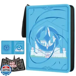 Trading Card Binder for Lorcana Cards Premium 4 Pocket Card Binder Compatible - Image 1