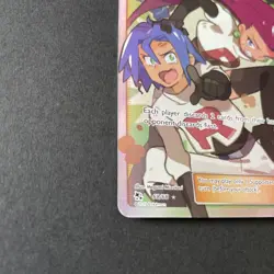 Jessie and James 68/68 Hidden Fates Ultra Rare Full Art Pokemon Card Excellent - Image 2