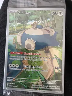 Pokemon TCG Snorlax Promo Card Scarlet Violet 151 SVP051 - Image 1