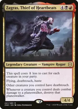 🧙Zagras, Thief Of Heartbeats R 372 Borderless ZNR Zendikar Rising MTG - Image 1