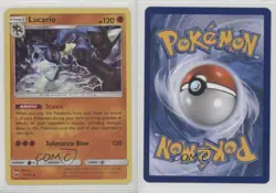 Lucario Holo Pokemon Sun & Moon Burning Shadows #71 2f4 - Image 3