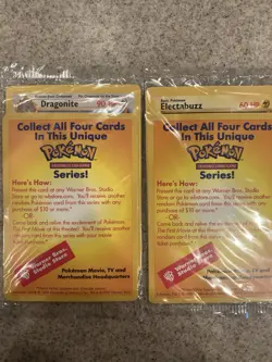Rare Pokemon The First Movie 1999 Sealed Promo Cards Set Of 4. New. Sealed. - Image 2