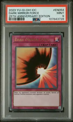 Dark Mirror Force IOC-EN054 | YuGiOh Invasion of Chaos 25th Anniversary | PSA 9 - Image 1