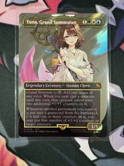 MTG - Yuna, Grand Summoner -Borderless - Surge Foil - Commander: Final Fantasy - Image 10