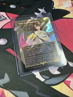 MTG - Yuna, Grand Summoner -Borderless - Surge Foil - Commander: Final Fantasy - Image 2