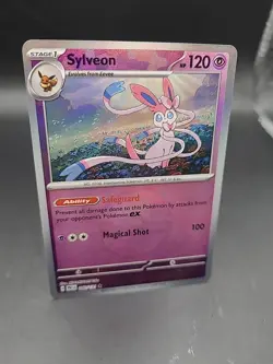 Pokemon TCG Sylveon Prismatic Evolutions Pokeball Reverse Holo Card 040/131 - Image 1