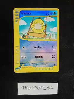 Psyduck Reverse Holo - 104/147 Aquapolis Pokemon Card - 2003 - Image 1