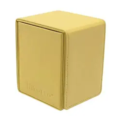 Ultra Pro Card Protection Vivid Alcove Flip Deck Box - Yellow New - Image 2