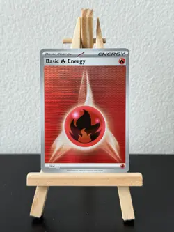 🔥 Fire Energy Tinsel Holo - Black Bolt/White Flare Pokemon TCG Card NM/M - Image 1