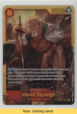 2024 One Piece Card Game: Two Legends OP08 Japanese Silvers Rayleigh READ 0nr3 - Image 1