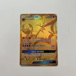 Pokemon Card - Ultra Prism Lunala GX Gold 172/156 Near Mint 172 Pokemon - Image 1
