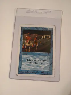 MTG Time Walk Unlimited, Moderate To Heavy Play, See Pics And Description - Image 1