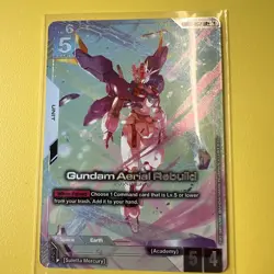 Gundam Aerial Rebuild GD01-067 LR+ Gundam Card Game - Newtype Rising - Image 1