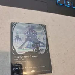 MTG Uthros, Titanic Godcore BORDERLESS GALAXY FOIL NM - Image 3
