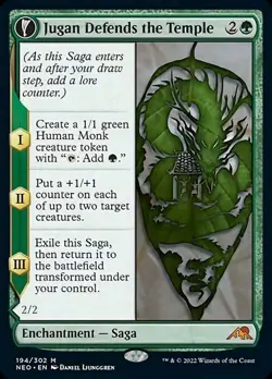 Jugan Defends the Temple ~ Kamigawa: Neon Dynasty [ NM ] [ Magic MTG ] - Image 1