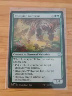MTG Hivespine Wolverine 0177 Bloomburrow M/NM Free UK P&P - Image 1