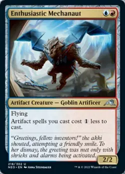 Enthusiastic Mechanaut ~ Kamigawa: Neon Dynasty [ NM ] [ Magic MTG ] - Image 1