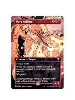 Nova Hellkite R 0309 Borderless REGULAR MTG Edge Of Eternities EOE EN NM/M - Image 1