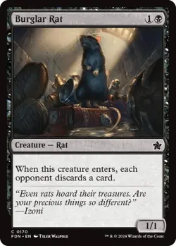 MTG Burglar Rat Foundations (FND) - Image 1