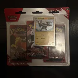 Pokemon TCG: Destined Rivals 3 Pack Zebstrika Blister New In Box Factory Sealed - Image 1