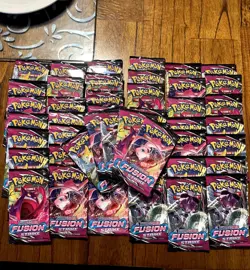 $100 OFF 47 x Pokemon TCG Fusion Strike Loose Booster Packs Sealed - Image 2