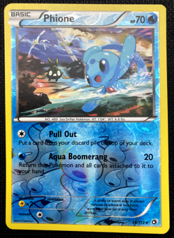 Phione 36/113 Legendary Treasures Reverse Holo Rare LP Pokemon 2013 - Image 1