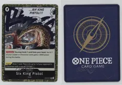 2023 One Piece Card Game: Pillars of Strength OP03 Six King Pistol 0y59 - Image 3