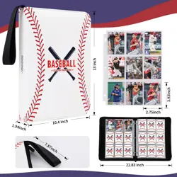900 Pocket Baseball Card Binder with Sleeves - Trading Card Organizer - Image 5