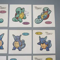 Pokemon Card Bread Deco Chara Seal Sticker Blastoise 12 set Japanese q556 - Image 3
