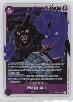 2022 One Piece Card Game: Paramount War OP02 SR Magellan #OP02-085 00jz - Image 1