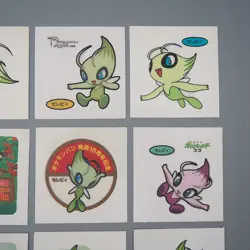 Pokemon Card Bread Deco Chara Seal Sticker Celebi 12 set Japanese q555 - Image 3